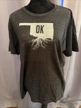 OK Roots Graphic Short Sleeve T-Shirt - Charcoal